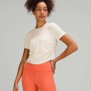 lululemon side cinch ribbed t-shirt